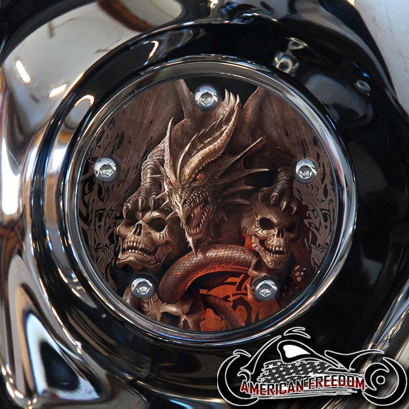 Custom Timing Cover - Dragon With Skulls